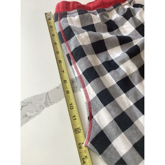 Hanna Andersson Womens Buffalo Check Henley Top Sz M Jogger Pants XL - Picture 11 of 12